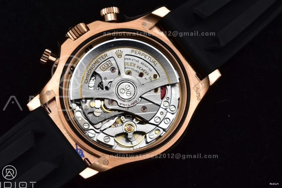 Oysterflex 126515 Strap RG on Edition (Weighted) QF Best Dial SH4131 Black V6 Daytona 1:1 0224